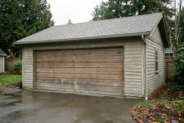 Bellingham garage before conversion to a studio unit